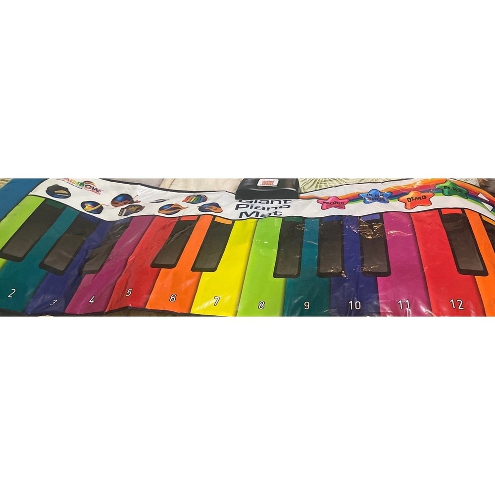 Kids Rainbow Play Piano Mat - Colorful Learning Keyboard